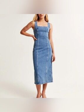 Abercrombie Denim Column Midi